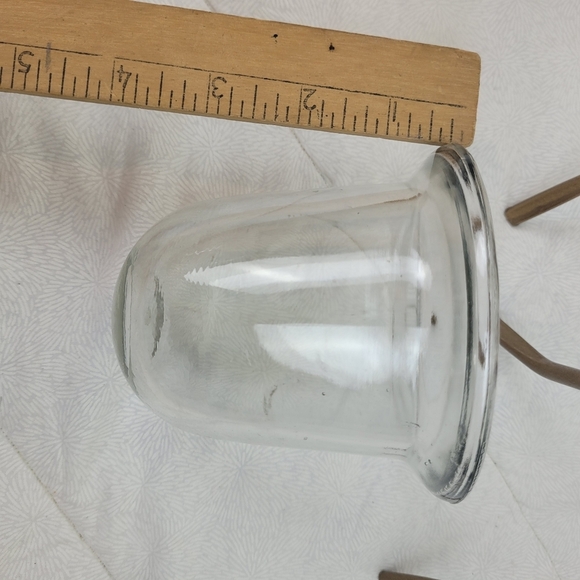 Set Of Two Removeable Glass Votive Gold Metal Stands Home Decor Serving Pieces - Picture 5 of 7